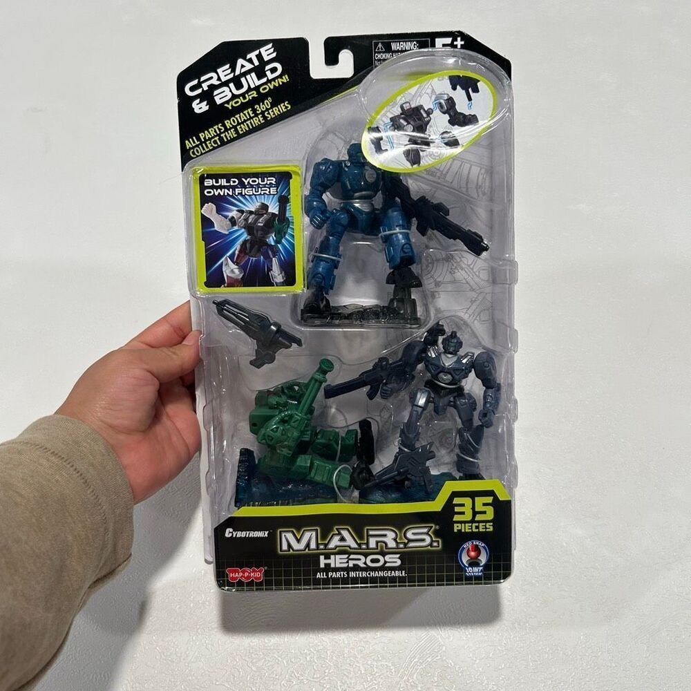Cybertronix M.A.R.S. Heroes Create & Build Action Figures 35-Piece Set NEW